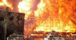 Fire Guts 30–40 Shops at Shiv Market Near Jammu Railway Station
