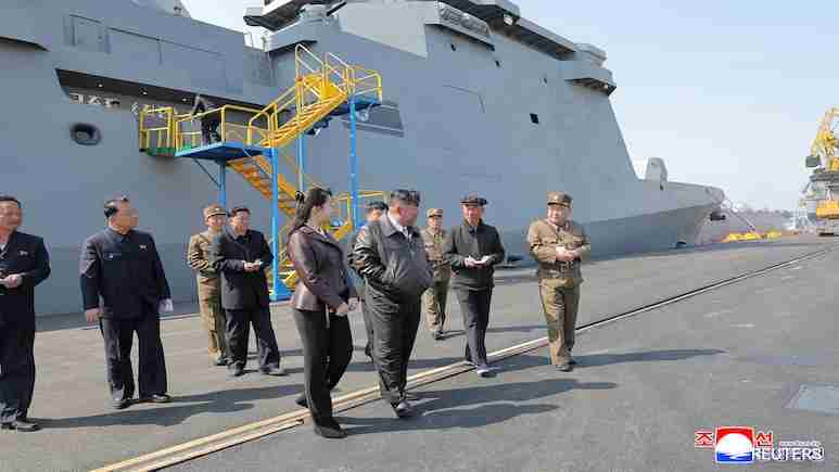 North Korea Conducts 1st Test Firing Of Its New Warship's Weapons System