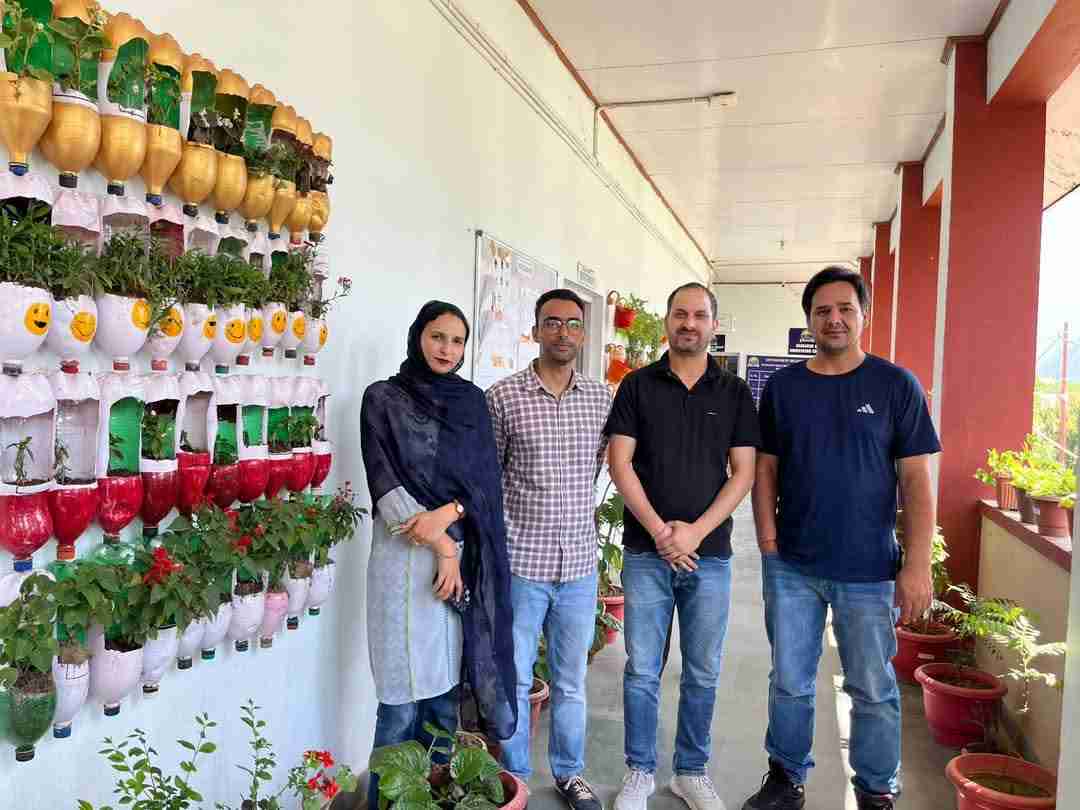 GDC Kishtwar Department of Botany Launches First-Ever Vertical Garden Using Recycled Bottles