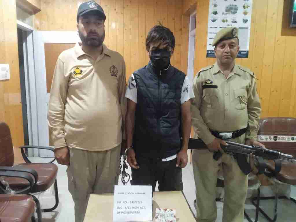 Police arrests drug peddler in Kupwara; Contraband substances recovered