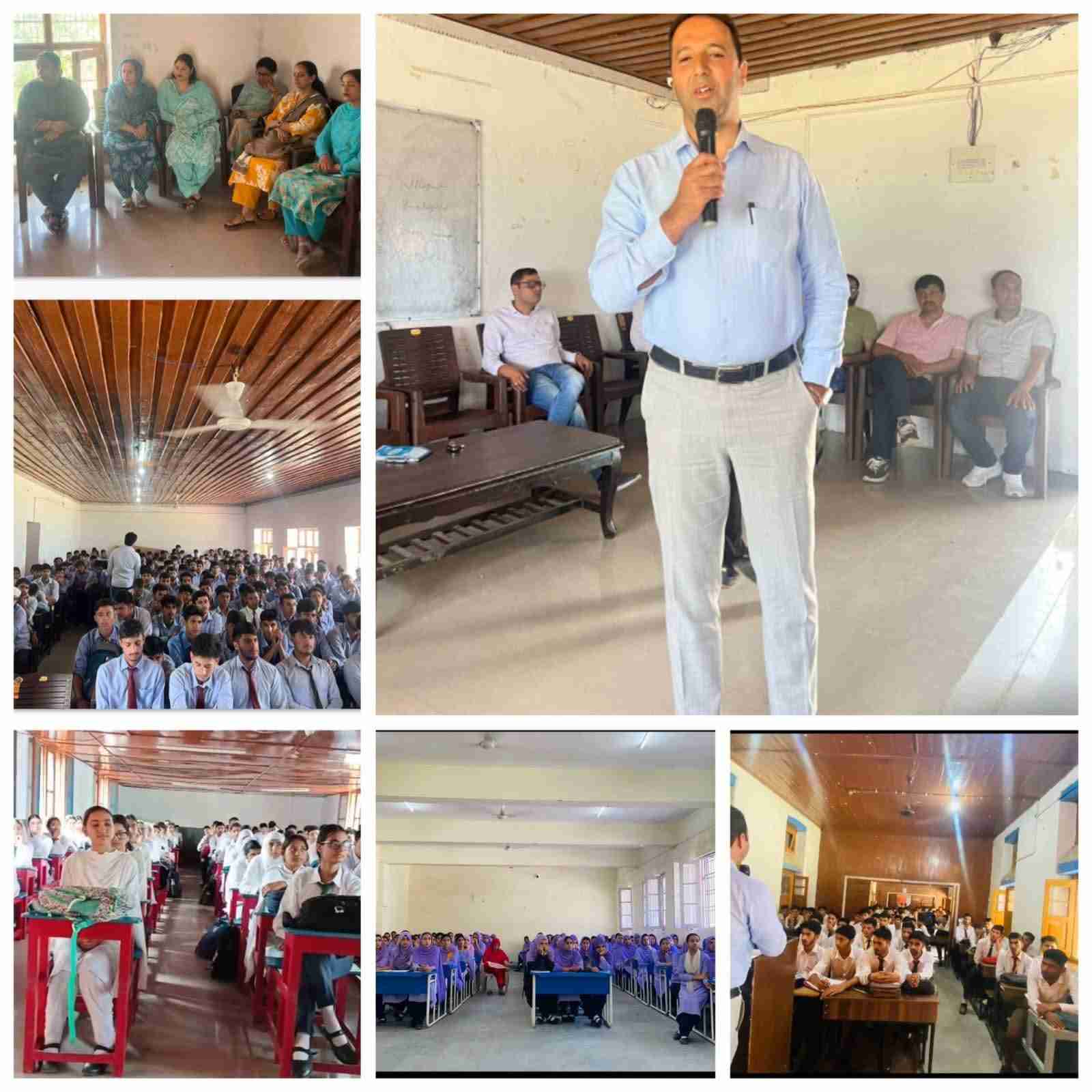 Dr Ajaz Ahmed Wani delivers series of lectures on Career counseling in different schools of Doda