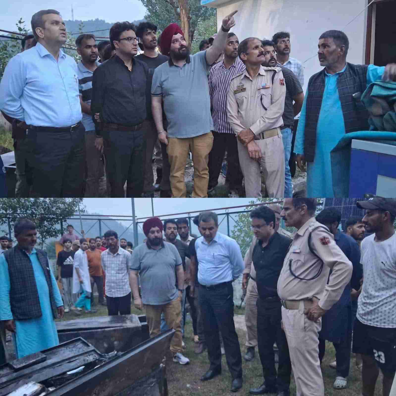 DC Ramban Orders Immediate Inquiry into fire Incident at BDO Office Sangaldan