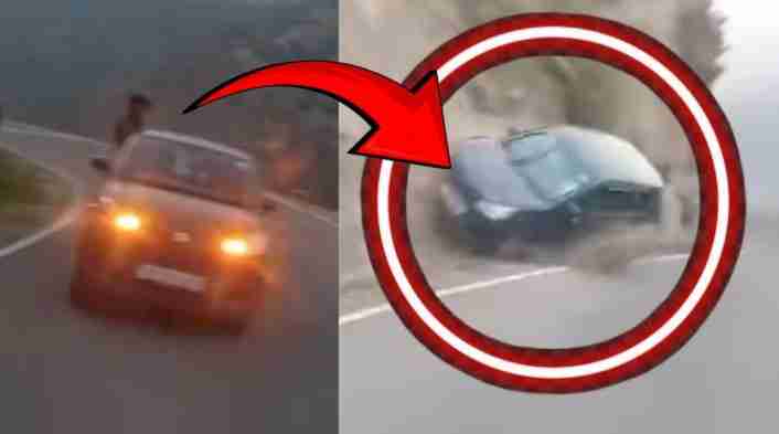 Reckless Driving Caught on Camera: Alto Car Crash on Thakraie-Kishtwar Road Sparks Outrage and Action