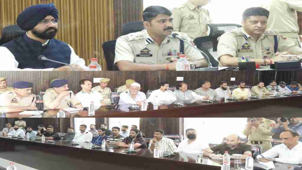 Doda: DIGP, DC & SSP Doda Hold Peace Meet with Traders, Transporters and Citizens