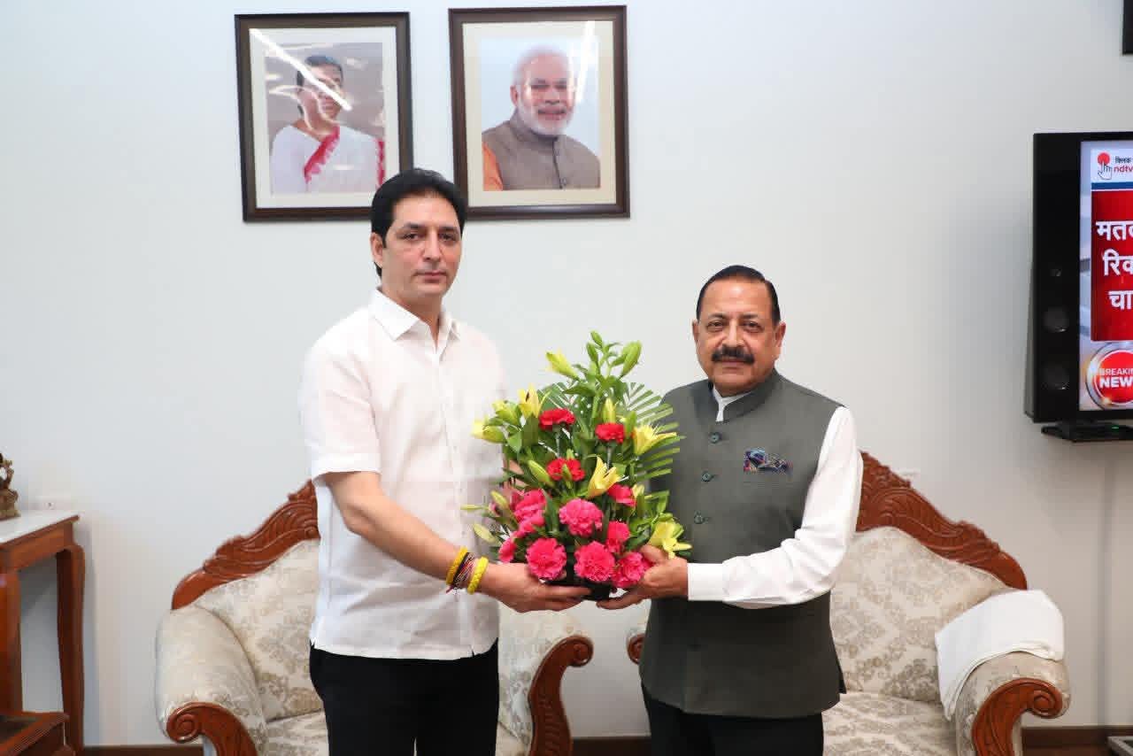 Doda West MLA Shakti Raj Parihar Meets Union Minister Jitendra Singh, Thanks Centre for ₹9,780 Cr Tunnel Projects in Doda