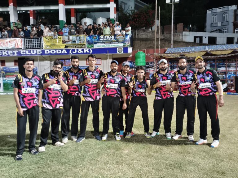 Marmat Hills Beat Dawer Arts Doda by Six Wickets in Gufran Memorial T20 Tournament At Sports Stadium Doda; Raman kotwal Claims Hat-trick 