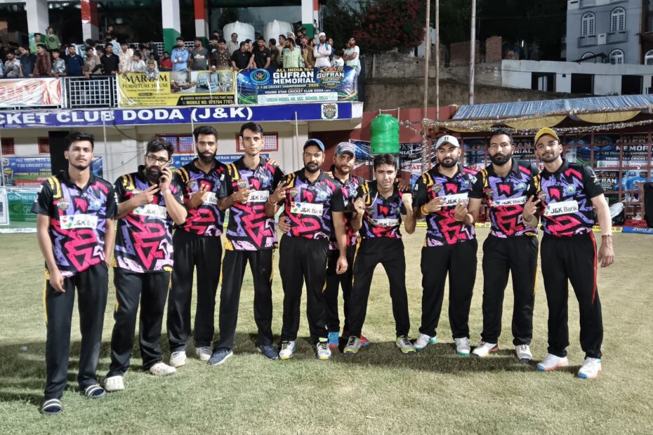 Marmat Hills Beat Dawer Arts Doda by Six Wickets in Gufran Memorial T20 Tournament At Sports Stadium Doda; Raman kotwal Claims Hat-trick 