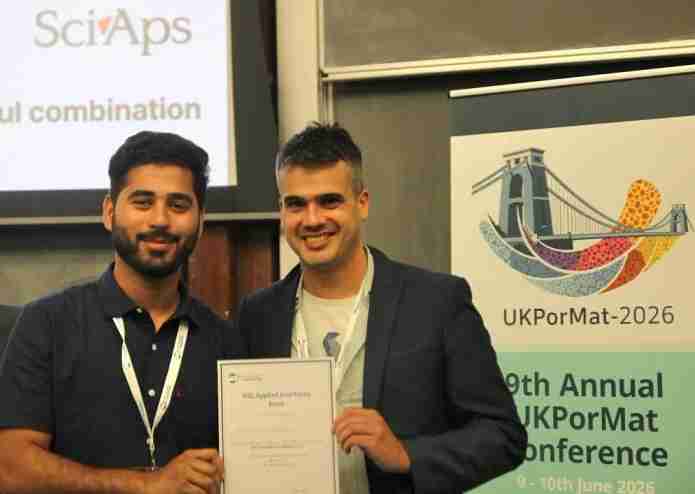 AMU Research Scholar Mohammad Yasir Khan Wins Best Poster Award at International Conference in UK