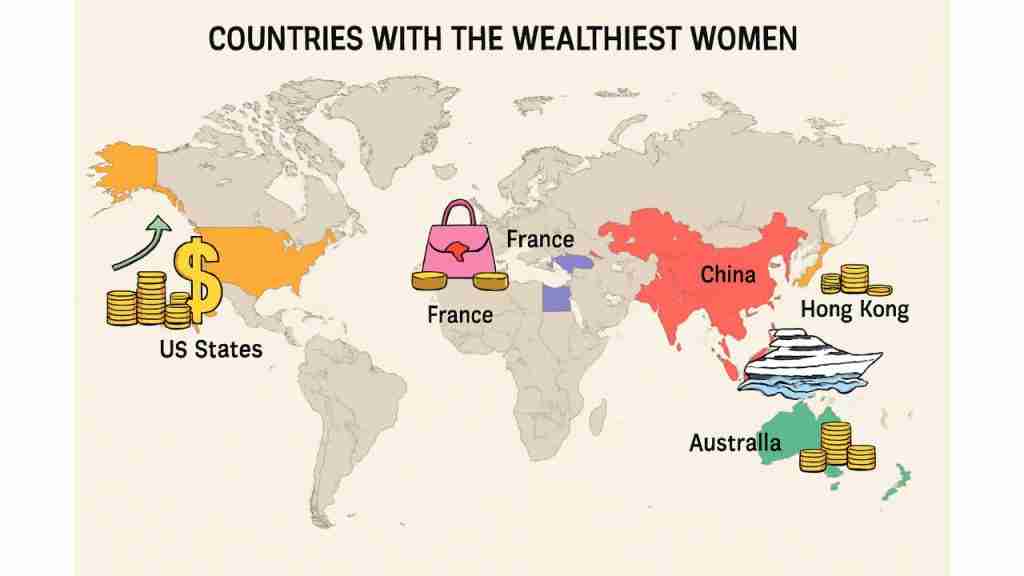 Which Countries make the Wealthiest Women