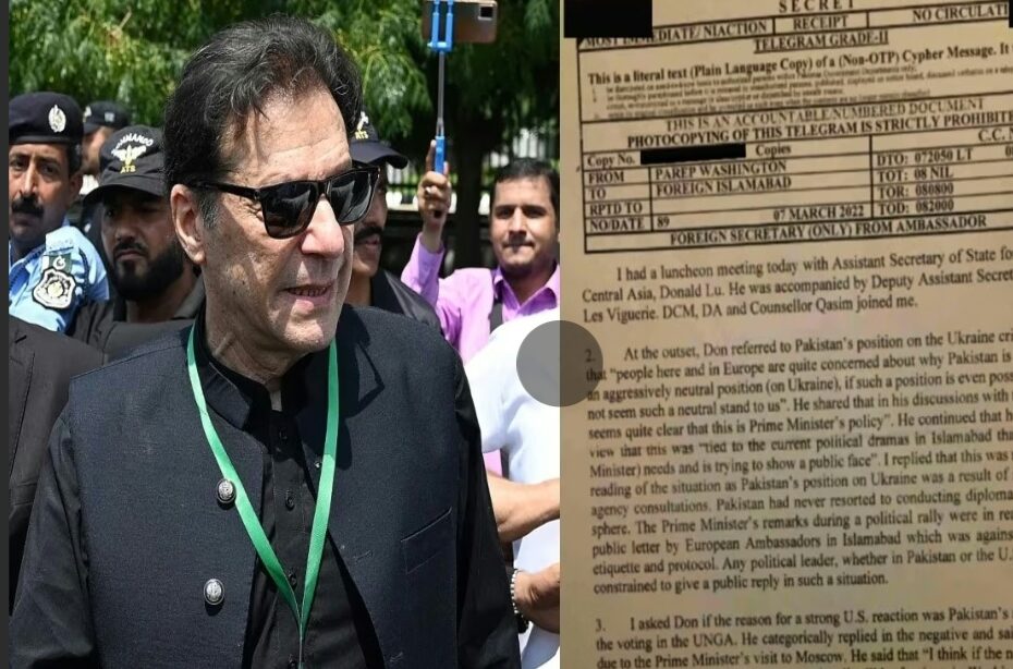 Leaked Pakistan Secret Cypher Exposes US Role in Ouster of Imran Khan