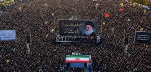 ‘Kill Donald Trump’ Banners, ‘Revenge’ Chants Mark Supreme Leader Ayatollah Ali Khamenei Funeral in Tehran