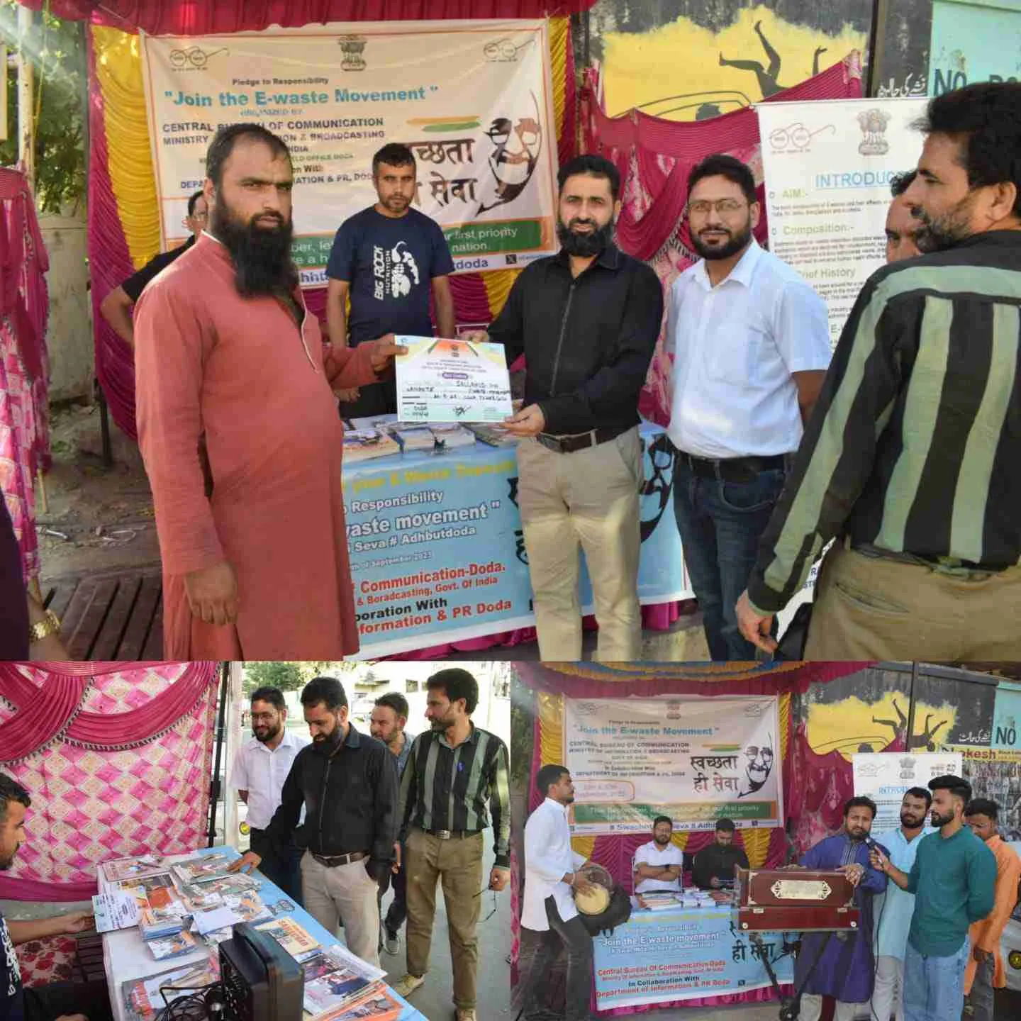 E-Waste Collection/ Awareness Booth Mounted by DIPR & CBC Doda Concludes Successfully.