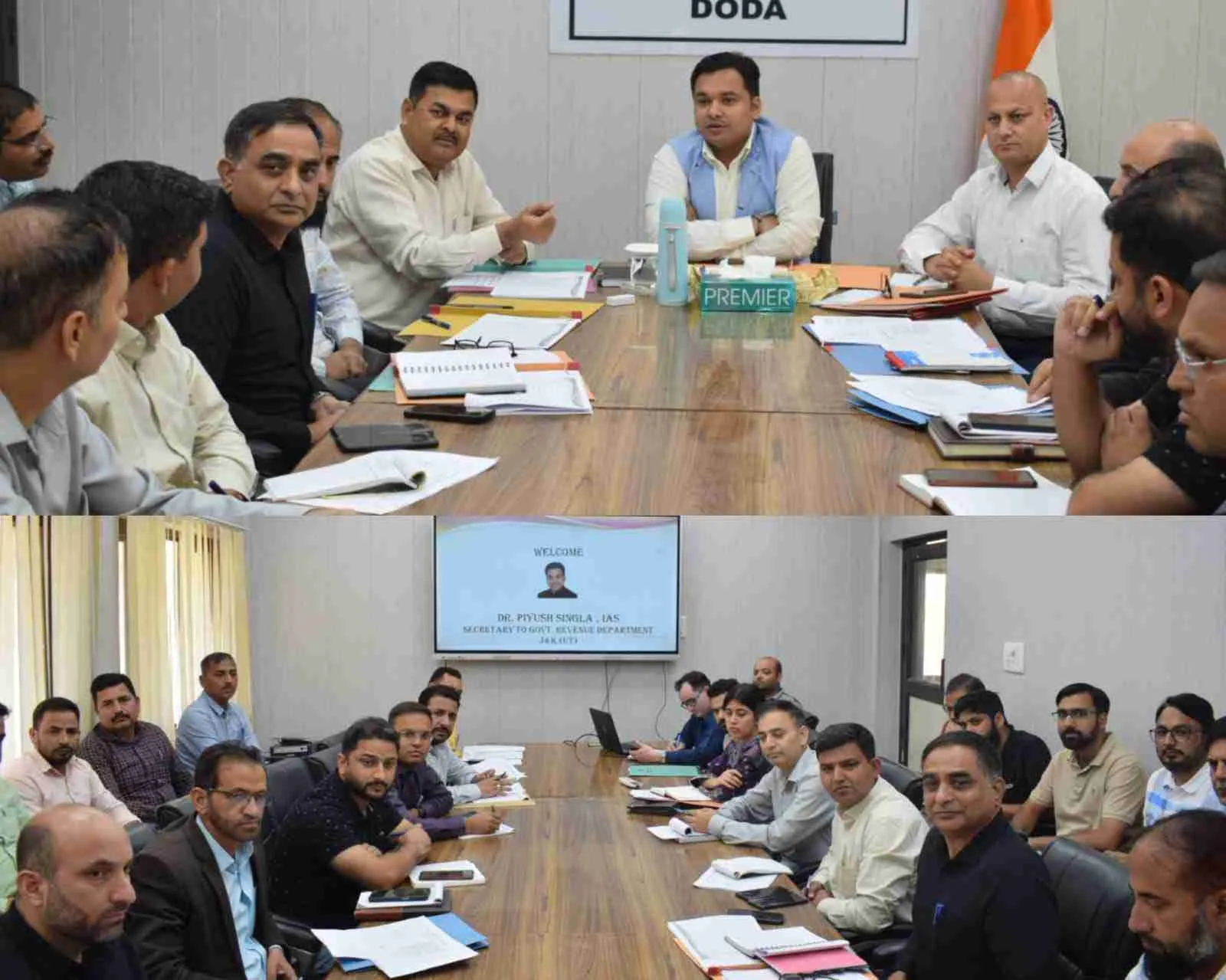 Administrative Secretary reviews Revenue Department in Doda.