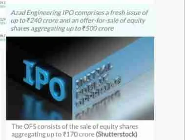 Azad Engineering Ltd Seeks ₹740 Crore in IPO