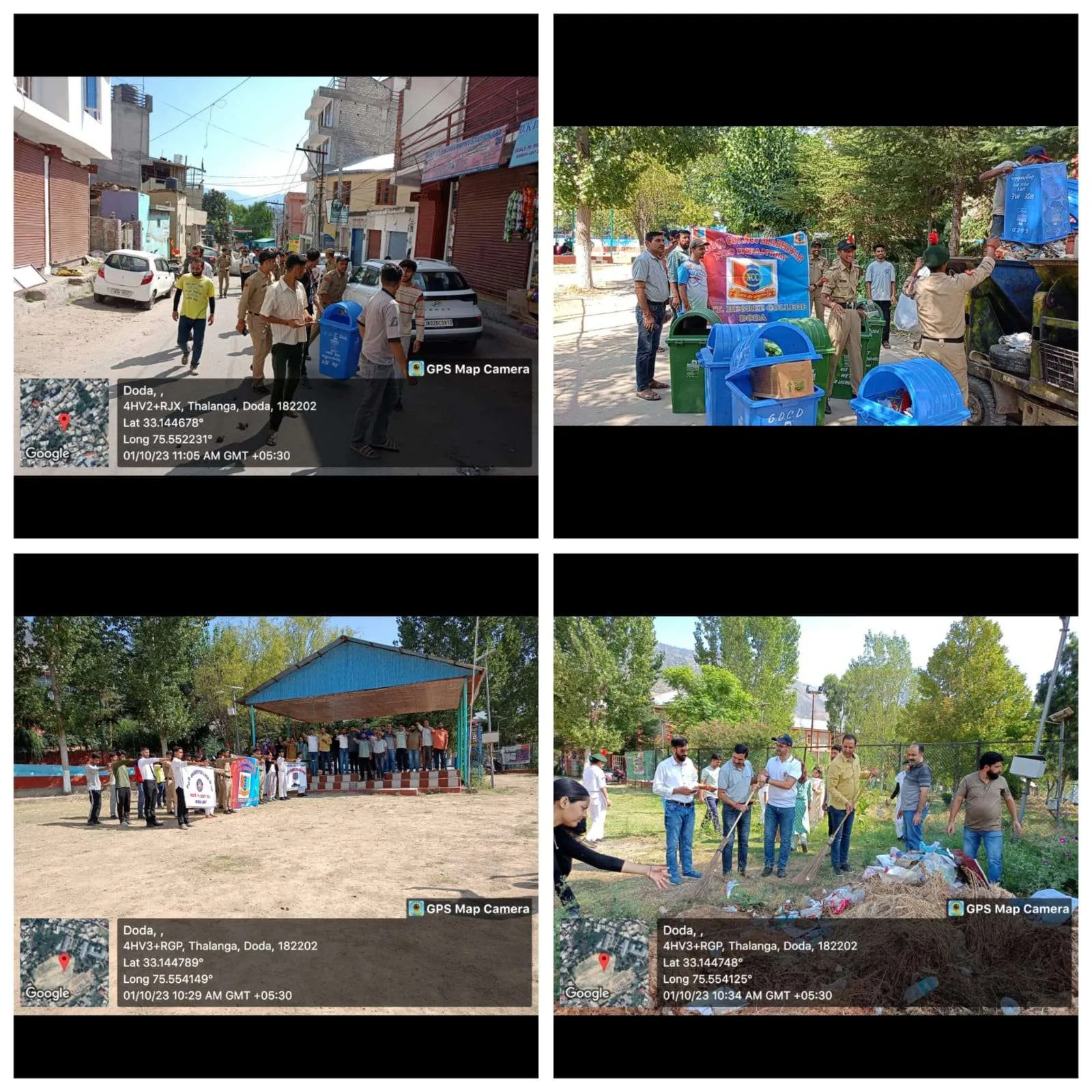 GDC Doda held cleanliness drive under Swach Bharat Abhiyan as a part of Gandhi Jayanti Celebrations