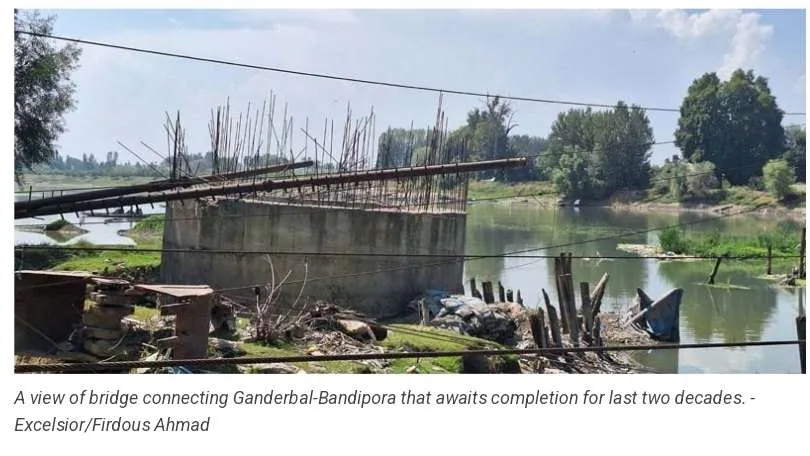 After Ten Years Ganderbal-Bandipora Bridge Still Awaits Finalization