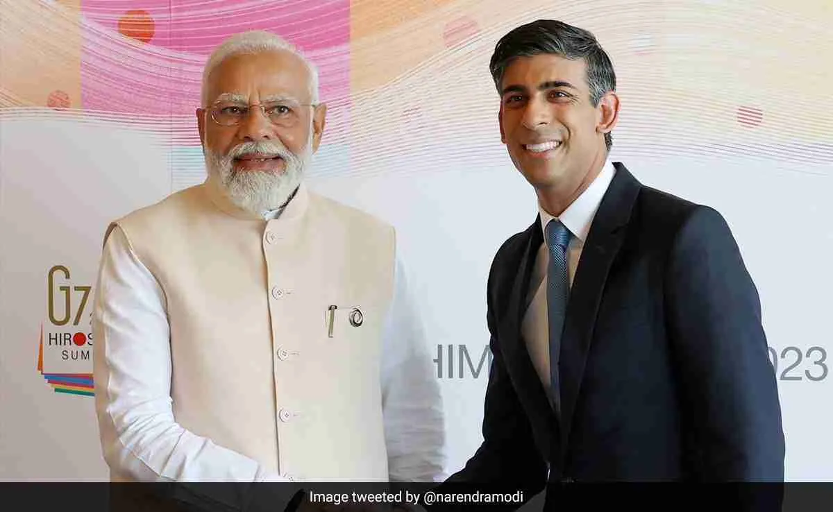 PM Modi and UK's Rishi Sunak Discuss West Asia and Counterterrorism Measures