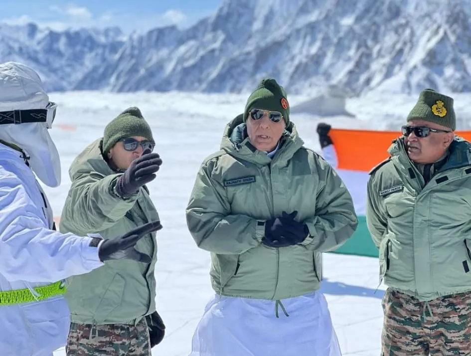 Rajnath Singh visits Siachen, Assesses Military Readiness