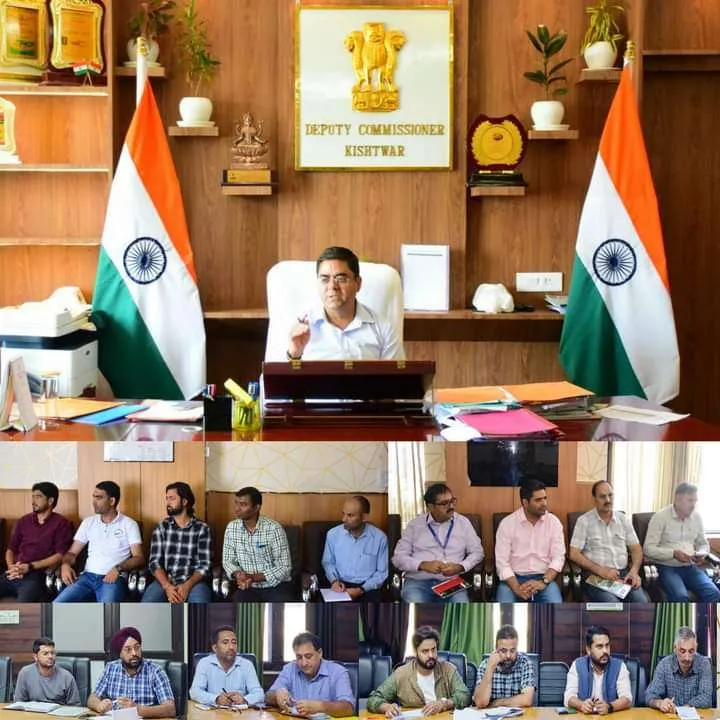 DC Kishtwar Reviews Telecom and Highway Projects in District