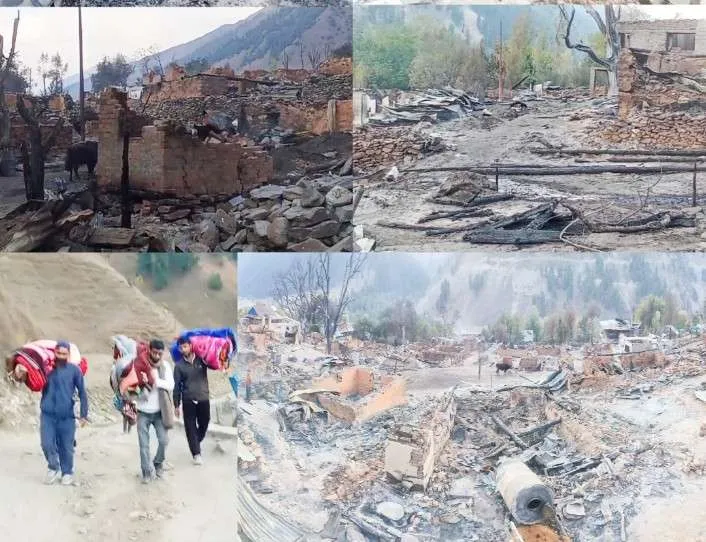MulWarwan fire-affected victims Narrated the tale with a heavy heart after becoming homeless within hours