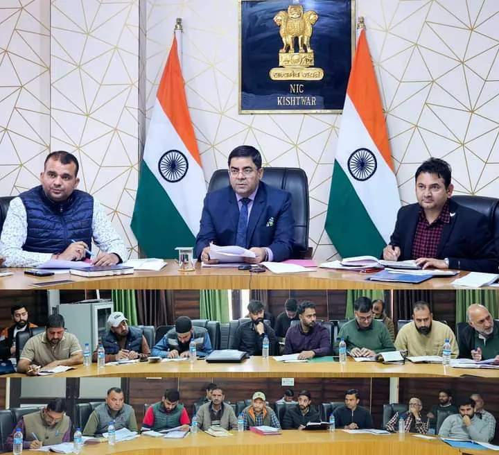 DC Kishtwar reviews progress of Jal Jeevan Mission schemes in district