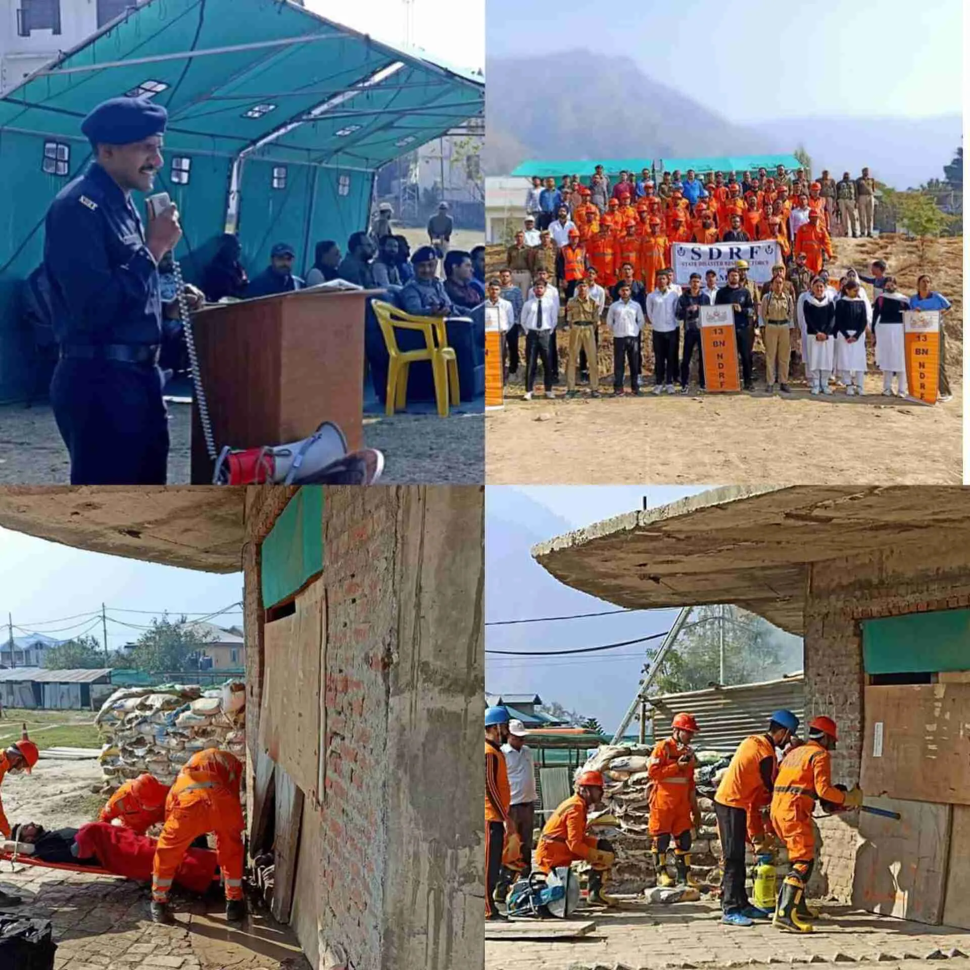 Two-day district-level mock drill on disaster response concludes in Kishtwar