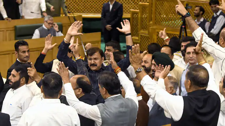 Jammu Kashmir Assembly Erupts Over Statehood Resolution, BJP Protests Reference to 2000 Autonomy Resolution
