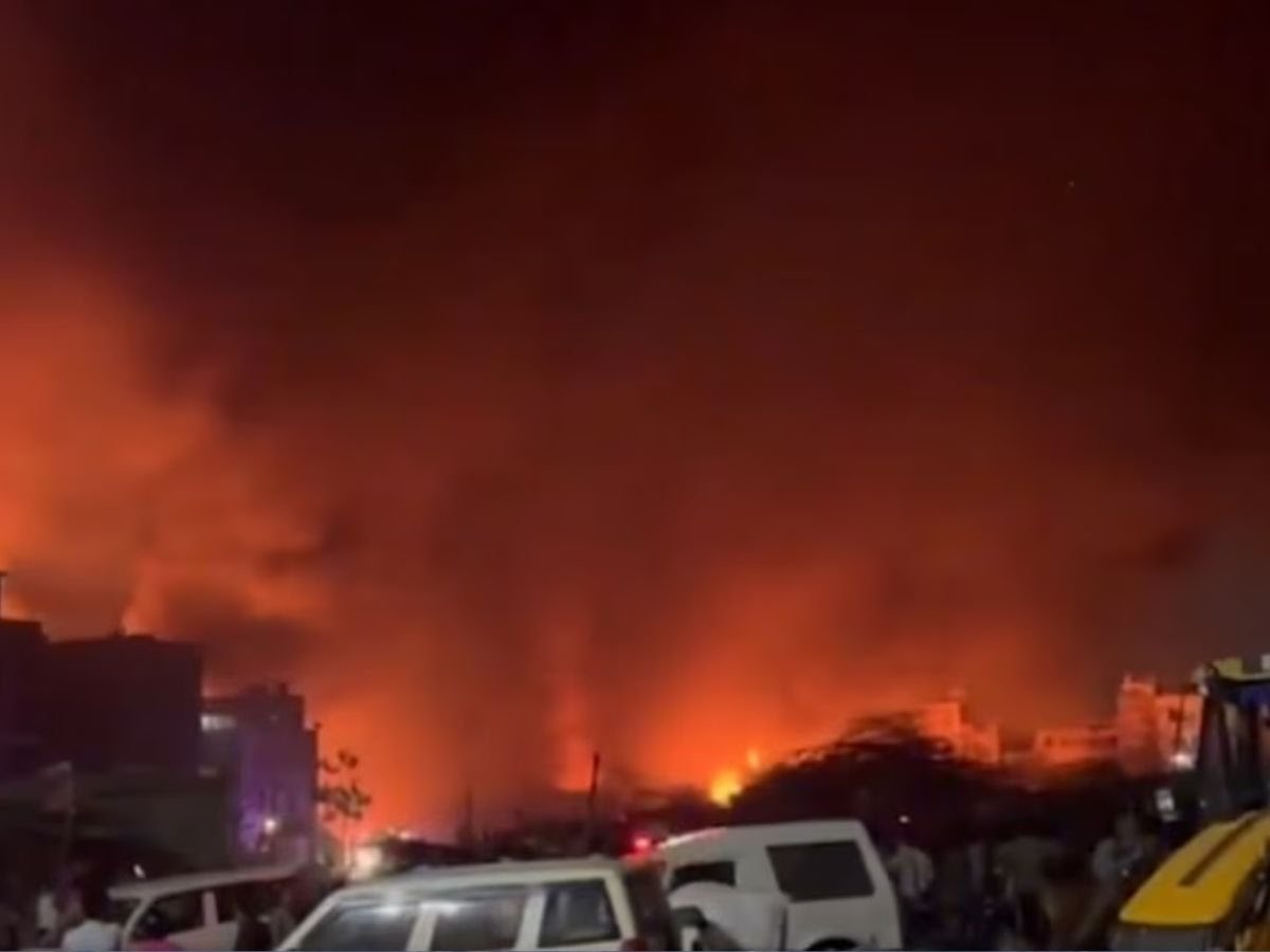 Massive Fire Breaks Out at Factory in West Delhi’s Uttam Nagar